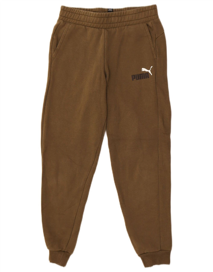 Puma Meninos Calças de Treino Joggers 11-12 Anos Poliéster Cáqui