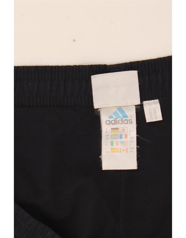 Calça Adidas Mens Treino XL Azul Marinho Listrado Poliéster