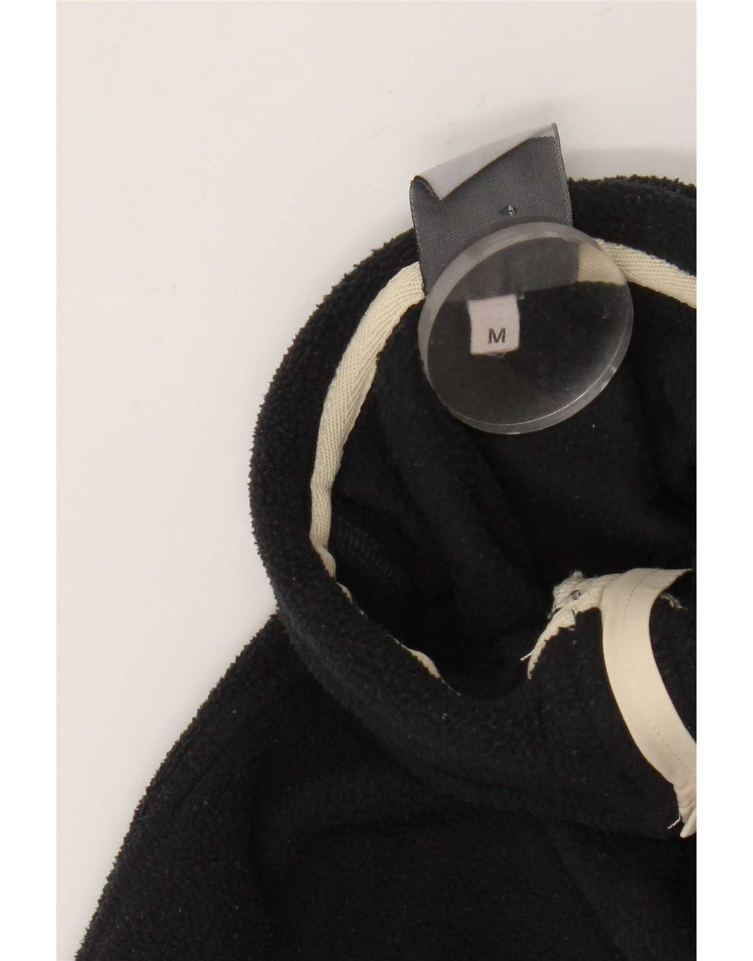 Suéter de lã masculino K-Way com zíper e gola média listrado preto