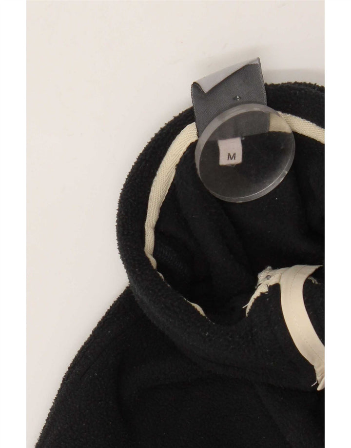 Suéter de lã masculino K-Way com zíper e gola média listrado preto