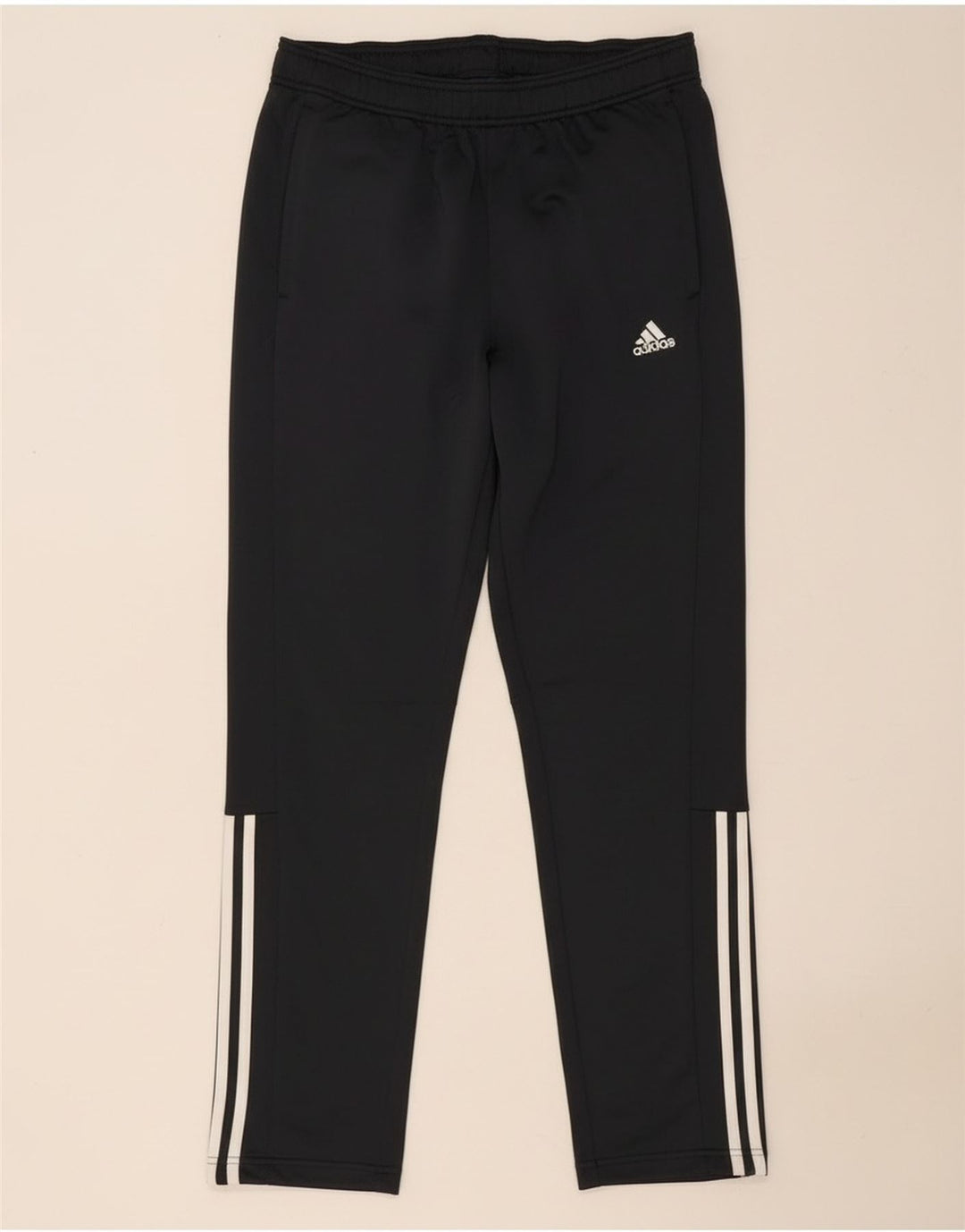 Calças de treino masculinas Adidas UK 42/44 poliéster cinza grande