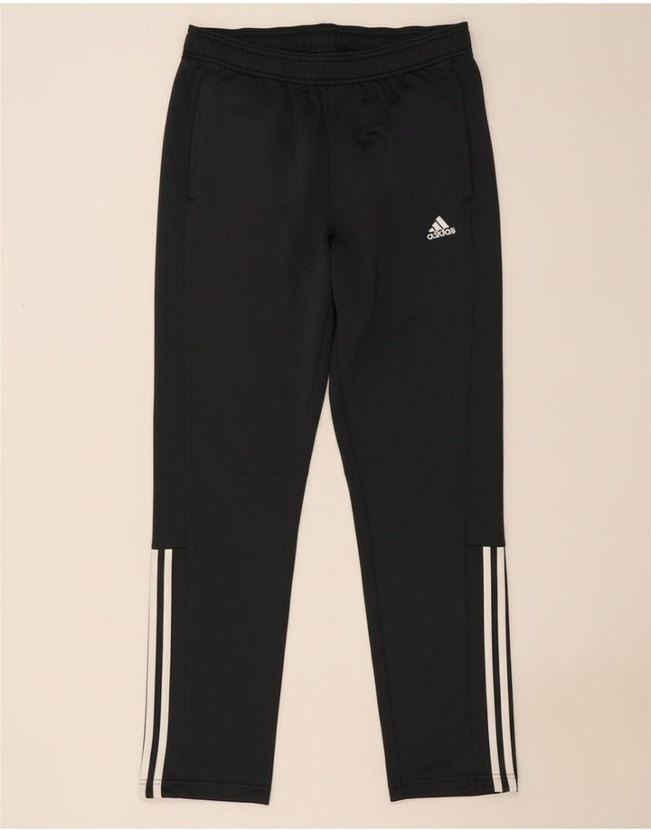 Calças de treino masculinas Adidas UK 42/44 poliéster cinza grande