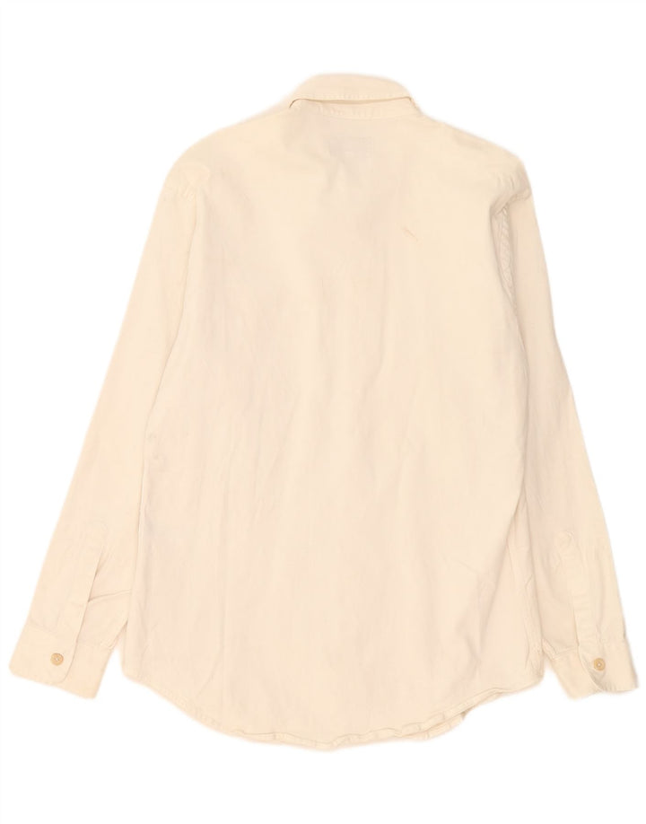 Armani Jeans Camisa masculina grande de algodão branco