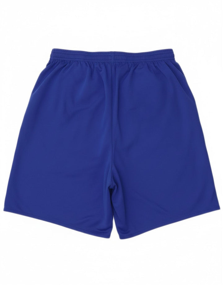 Shorts esportivos masculinos Adidas grande poliéster azul