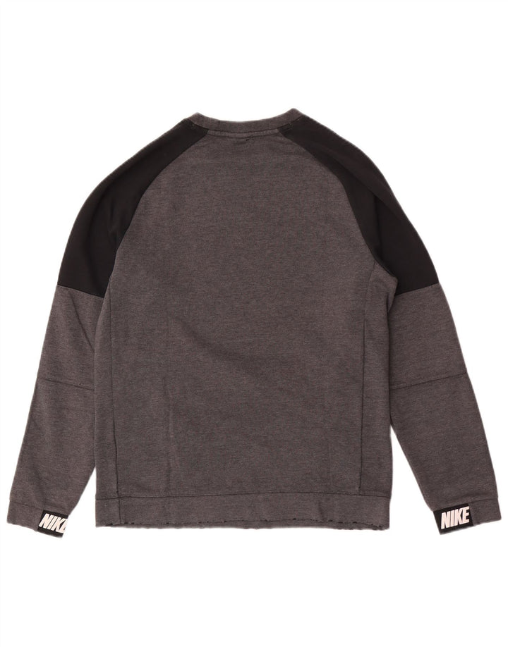 Moletom gráfico masculino Nike Jumper pequeno cinza colorblock