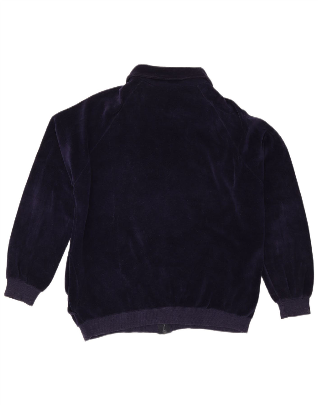 Jaqueta de treino feminina VINTAGE Reino Unido 16 grande algodão azul marinho