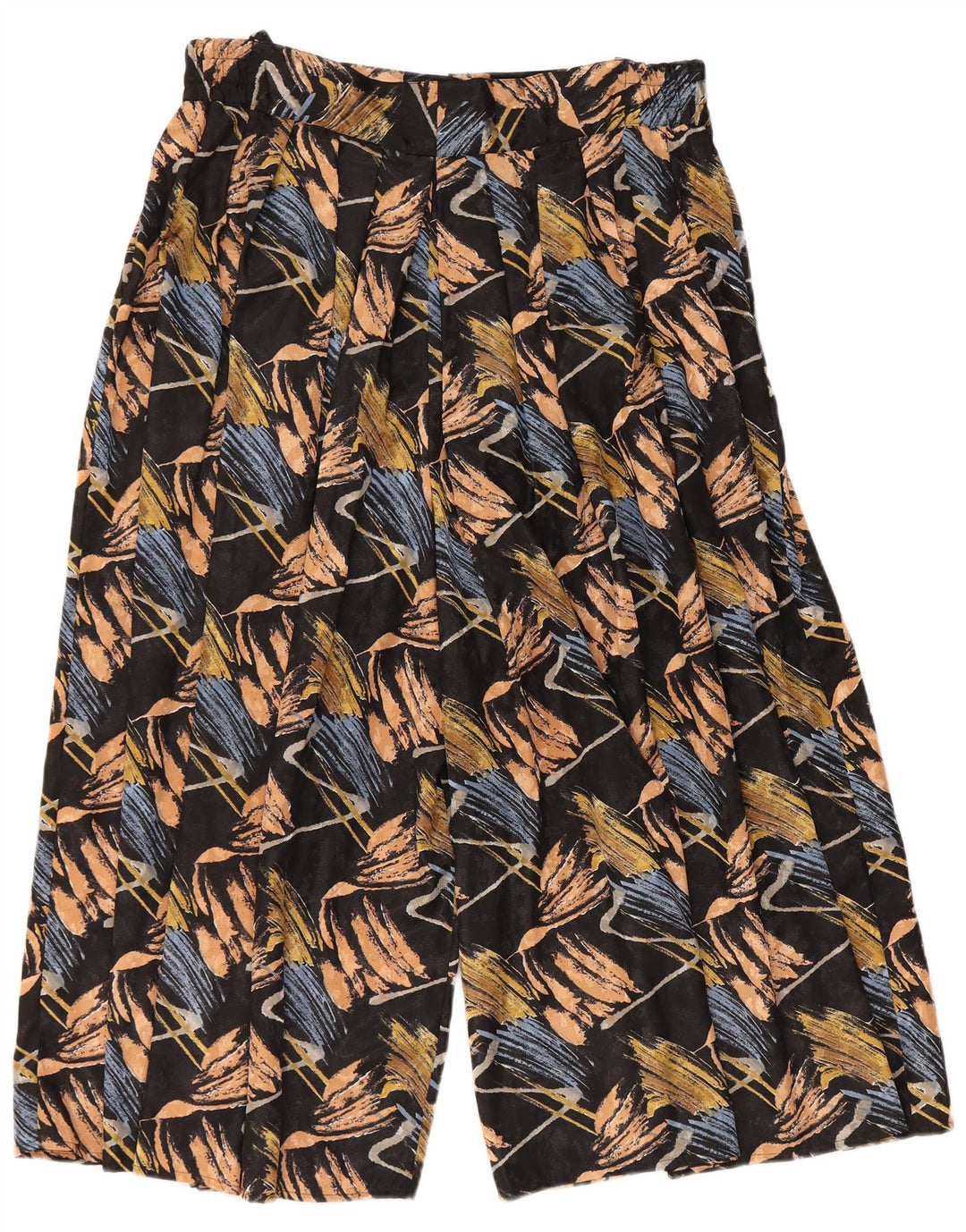 Calça feminina GOLDEN GATE cintura alta cortada EU 46 XL W34 L20 preta