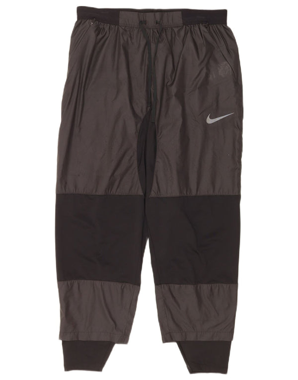 Calça de treino masculina Nike grande preto colorblock poliéster