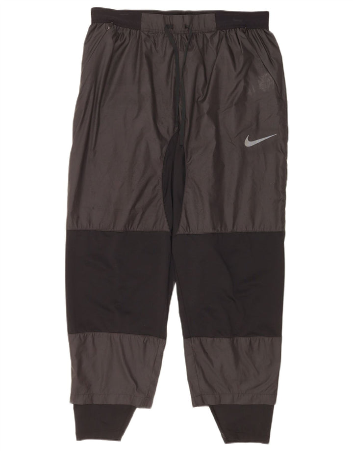 Calça de treino masculina Nike grande preto colorblock poliéster