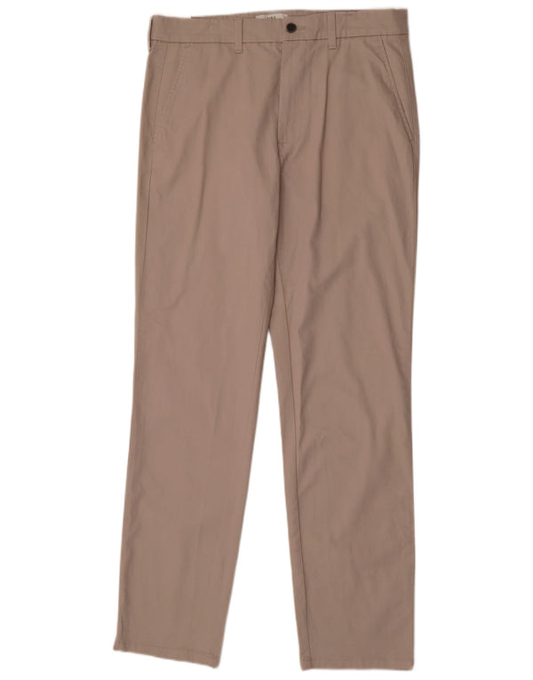 Marks & Spencer Mens Straight Regular Fit W34 L33 Algodão Cinza