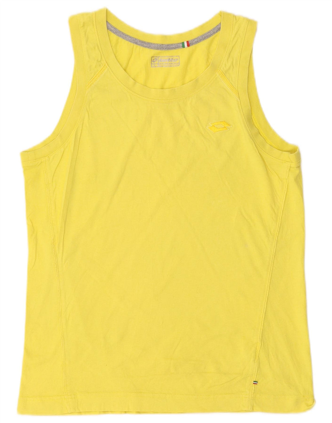Top colete feminino LOTTO UK 14 grande amarelo