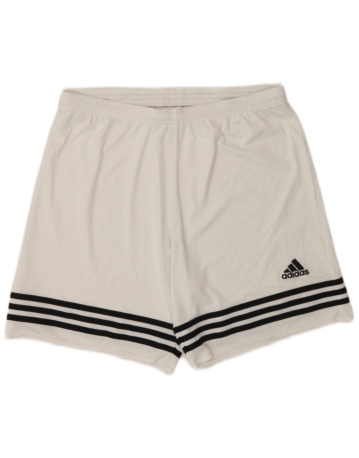 Adidas Mens Climalite Sport Shorts Grande Poliéster Branco