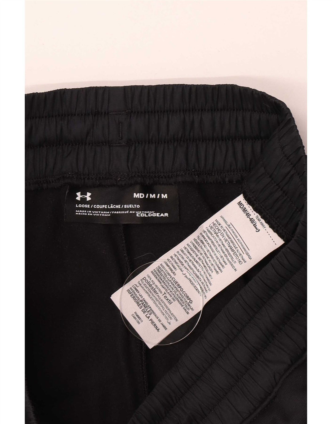 Calça de treino masculina Under Armour Cold Gear Graphic preto médio