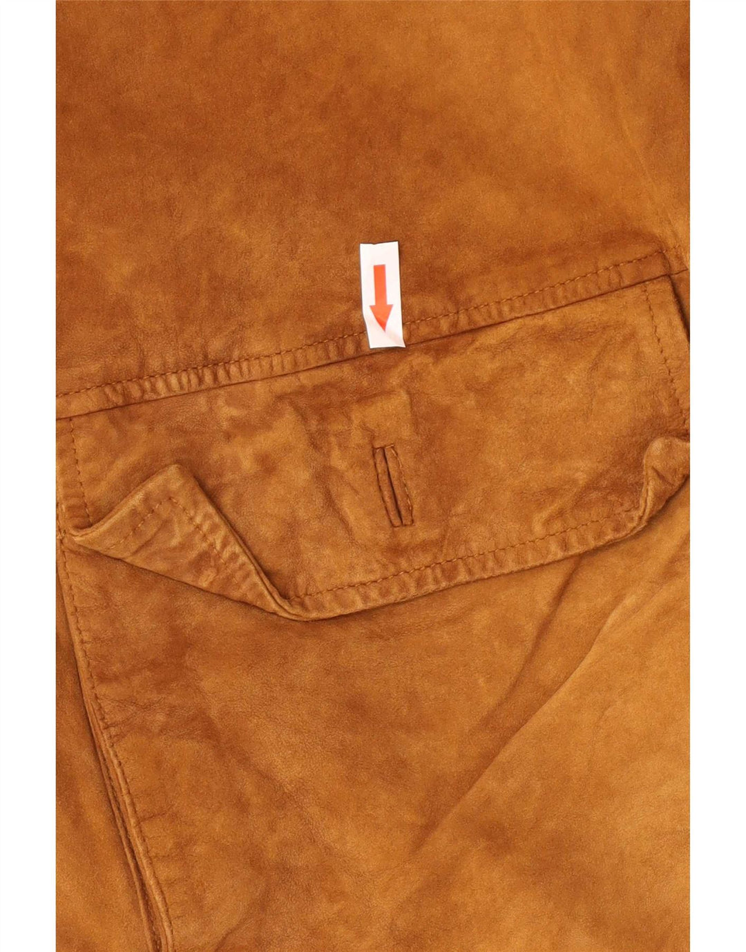 Jaqueta bomber masculina vintage de camurça IT 50 couro bege grande