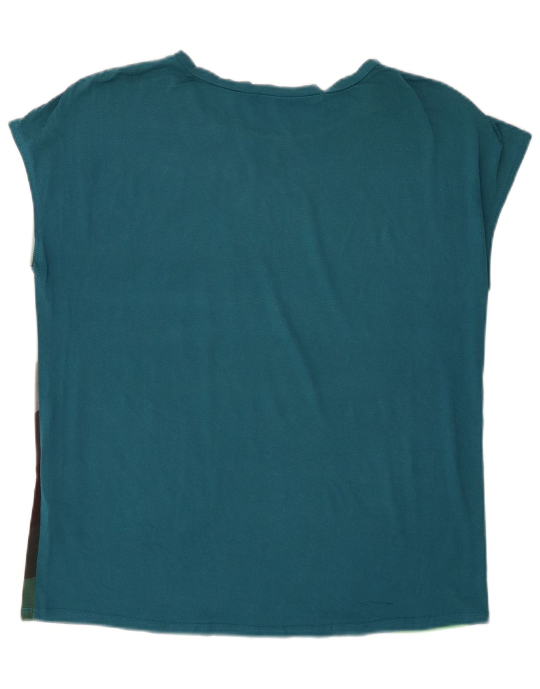Desigual Camiseta Feminina Gráfica Top UK 14 Médio Multicolorido
