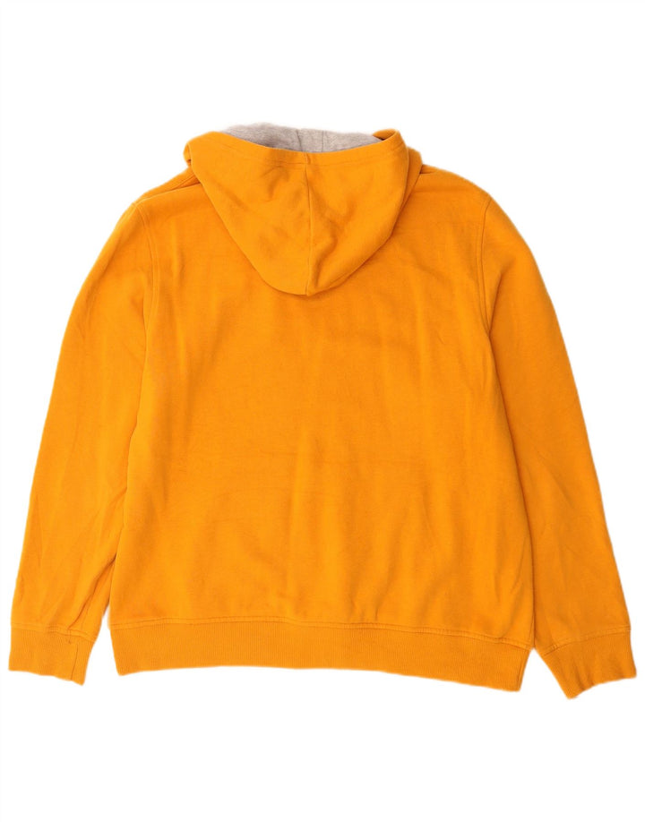 Suéter masculino Izod com capuz e algodão laranja médio
