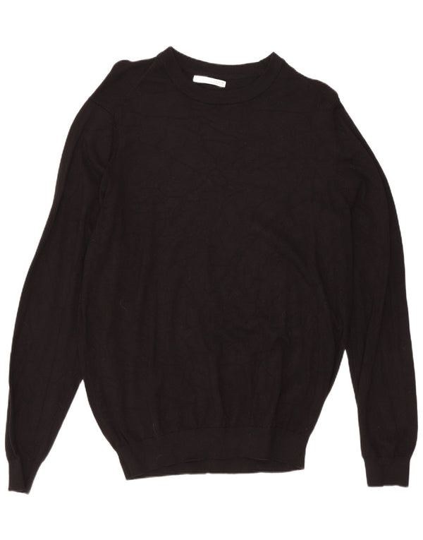 Zara Suéter masculino com gola canoa médio preto