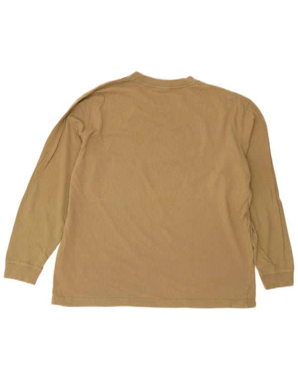 Zara Top masculino manga comprida XL algodão bege