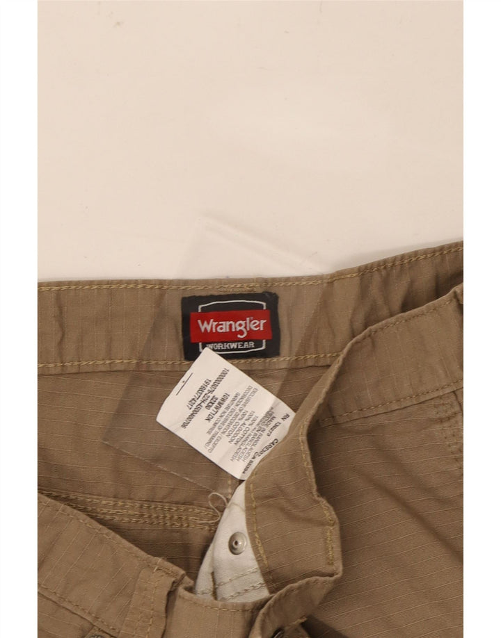 WRANGLER Mens Straight Casual Trousers W32 L30 Brown Cotton Vintage Wrangler and Second-Hand Wrangler from Messina Hembry 