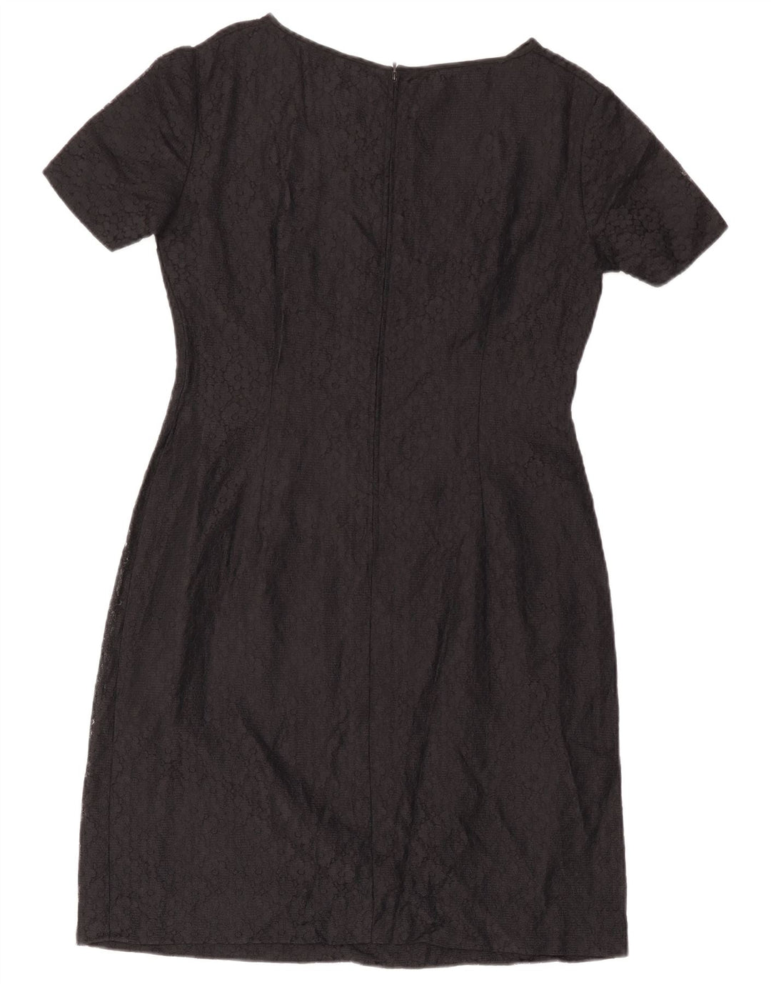 Vestido feminino vintage com bainha de renda IT 44 médio preto floral