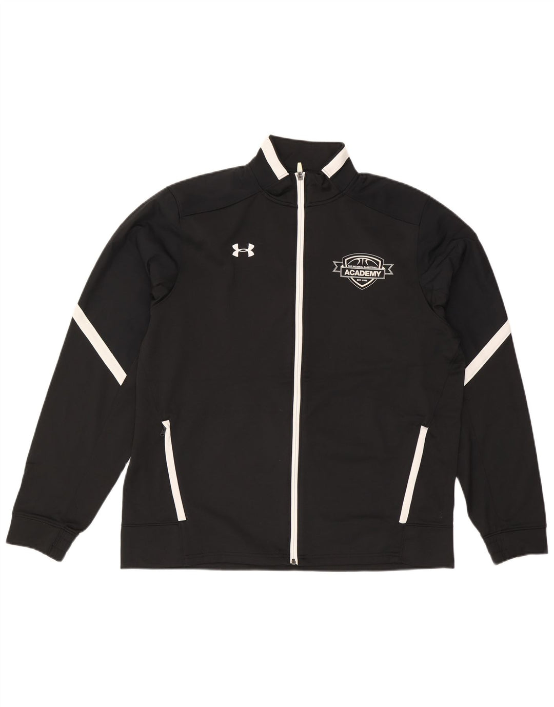 Under Armour Mens Treino Top Jacket XL Preto Colourblock Poliéster