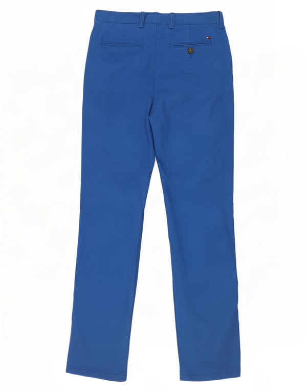 Tommy Hilfiger Mens Slim Chino Calças W32 L34 Azul Algodão