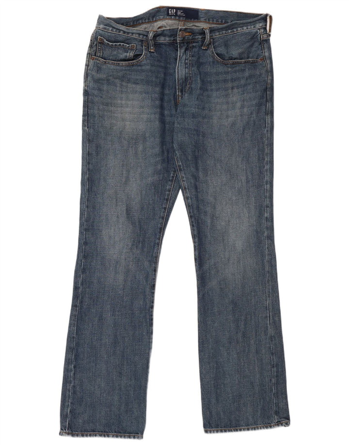 Gap Mens Bootcut Jeans W36 L34 Azul Algodão