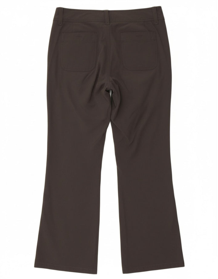 Calça chino feminina ROHAN reta EUA 8 médio W30 L27 cinza