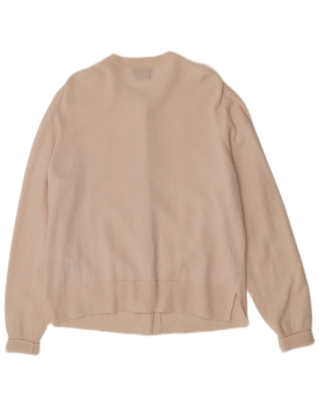 Suéter cardigã feminino Massimo Dutti Reino Unido 14 lã bege médio