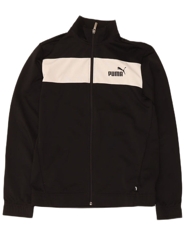 Jaqueta Puma Meninos Treino Top 15-16 Anos Preto Colorblock