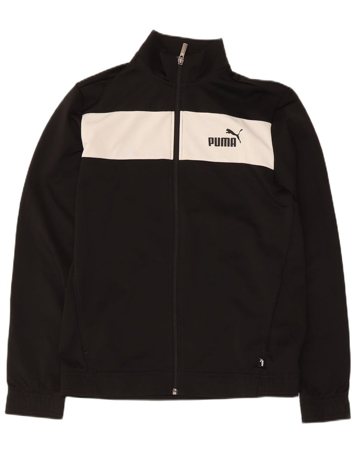 Jaqueta Puma Meninos Treino Top 15-16 Anos Preto Colorblock