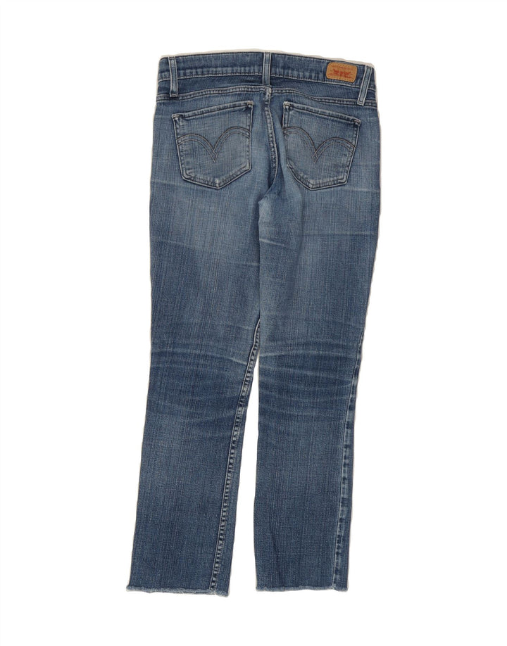 LEVI'S Womens 524 Crop Super Low Straight Jeans W30 L26 Blue Cotton Vintage Levi's and Second-Hand Levi's from Messina Hembry 