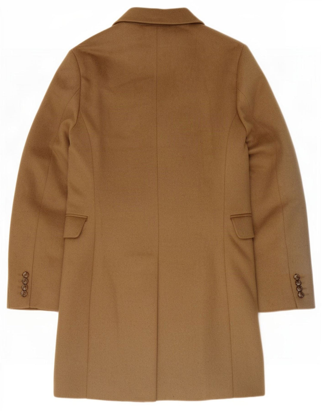 Marks & Spencer Mens Overcoat UK 36 Pequeno Poliéster Bege