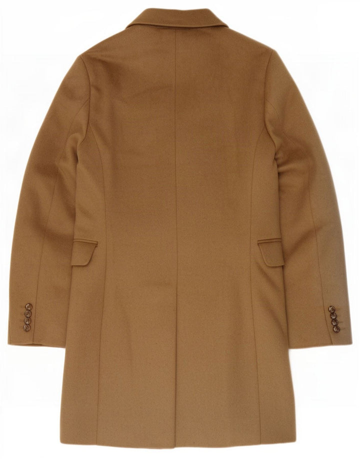 Marks & Spencer Mens Overcoat UK 36 Pequeno Poliéster Bege