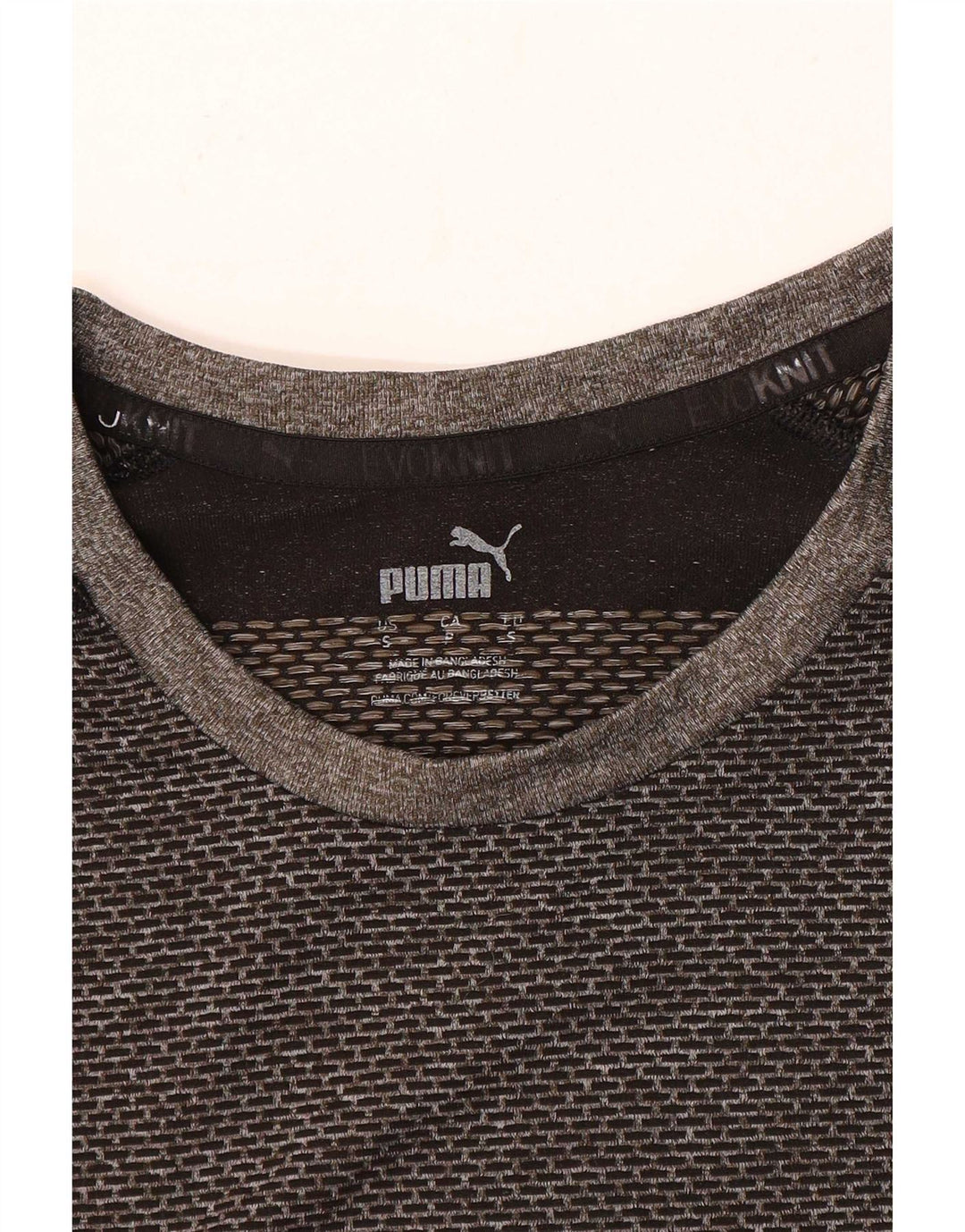 Puma Camiseta masculina Top Small Grey Colourblock
