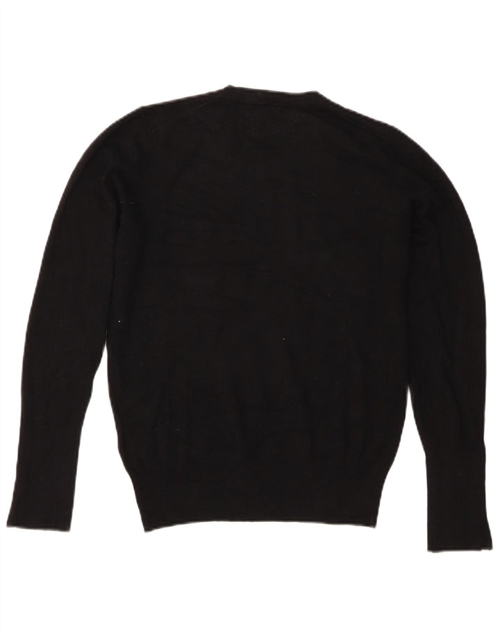 Zara Suéter feminino com gola redonda, Reino Unido 16, grande, preto
