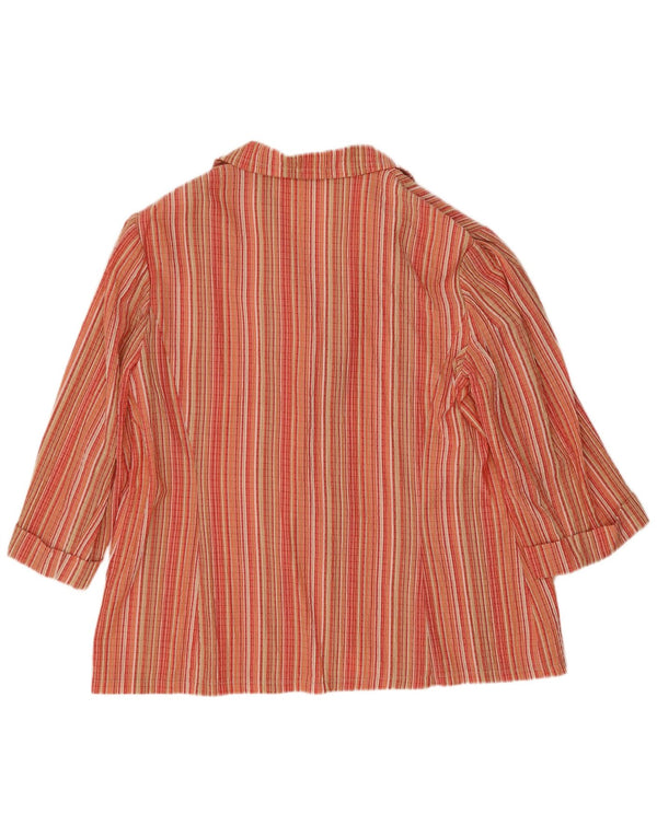 Elisa Landri Jaqueta blazer feminina oversized com 3 botões UK 18 XL multicolorida