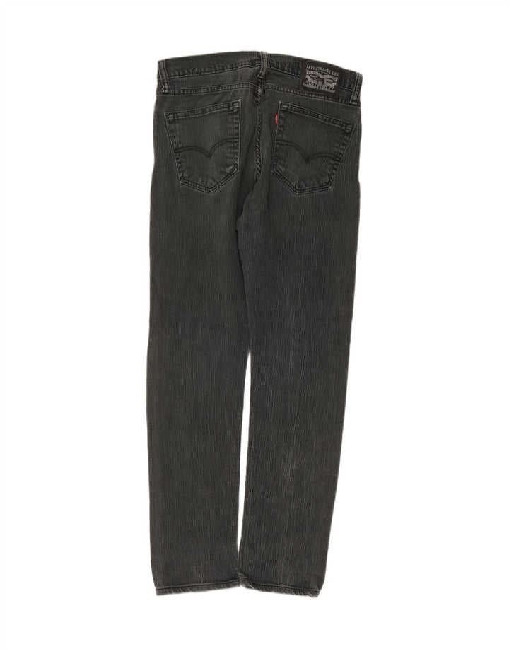 Jeans retos femininos Levi's W31 L29 algodão cinza