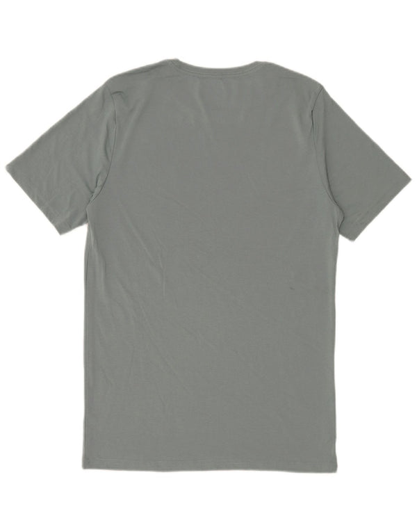Calvin Klein Camiseta masculina gráfica top pequeno algodão cinza