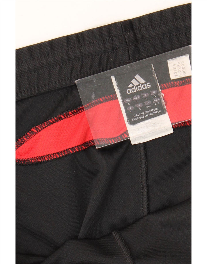 Shorts esportivos masculinos Adidas grande poliéster preto