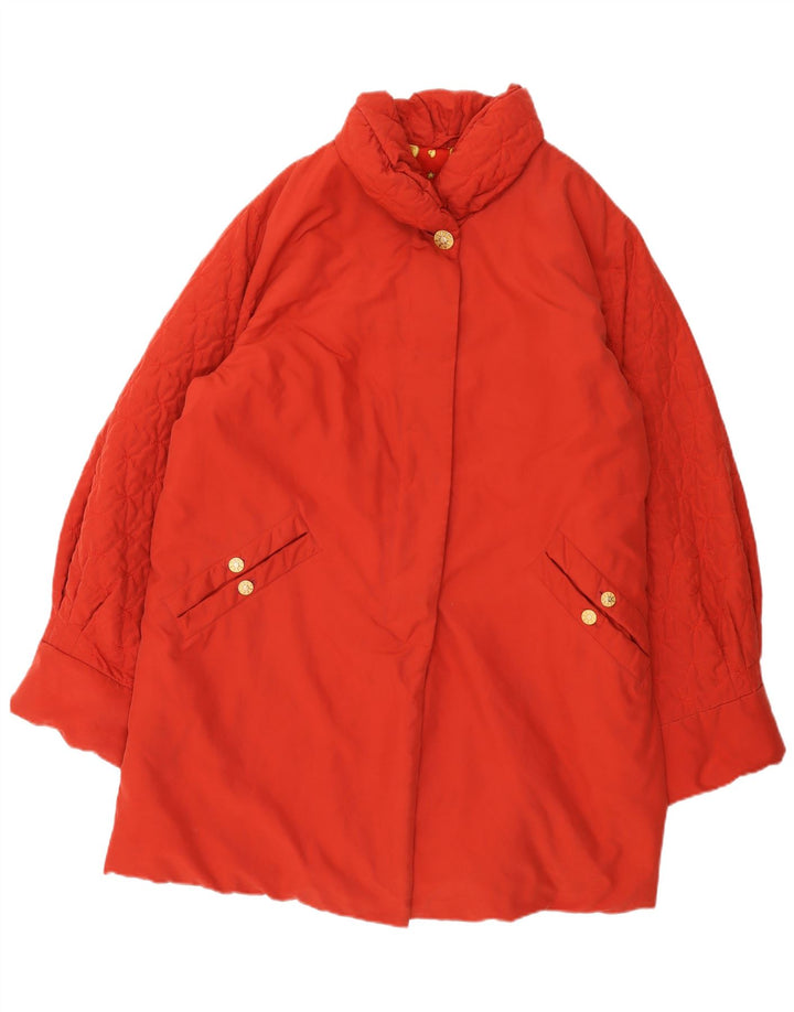 Casaco acolchoado feminino vintage EU 44 XL vermelho