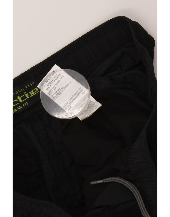 Calça chino masculina MARKS & SPENCER regular fit W33 L33 algodão preto