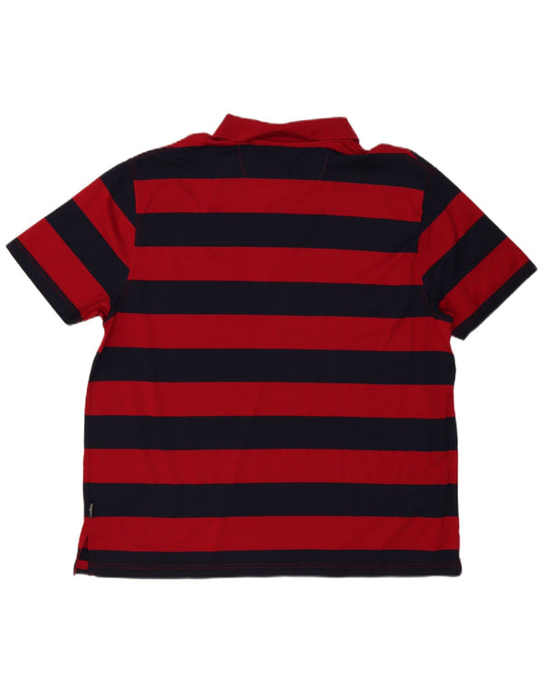 Camisa polo masculina Carlo Gaggioni 3XL listrada vermelha