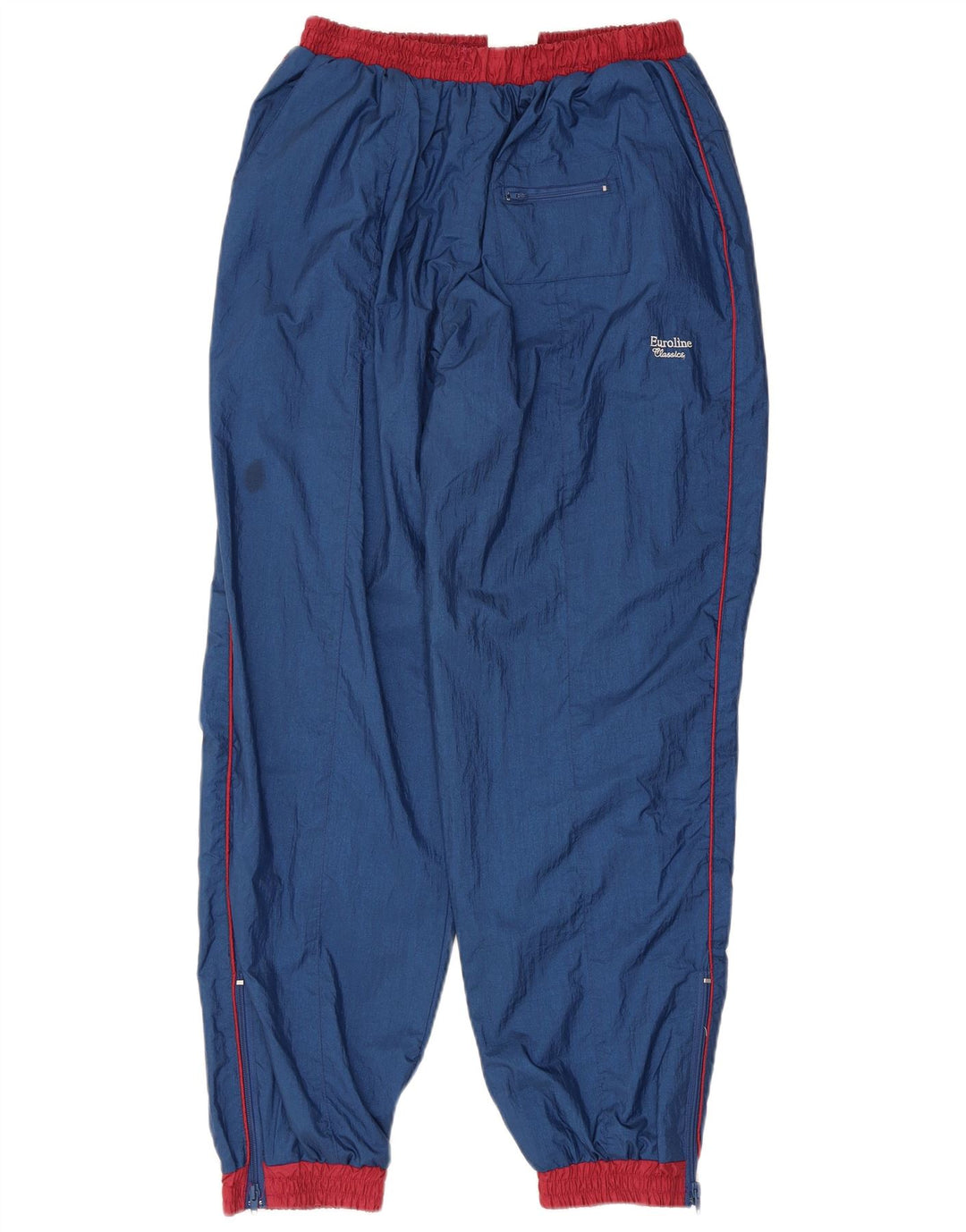 Fato de treino completo vintage masculino oversized médio azul marinho colorblock