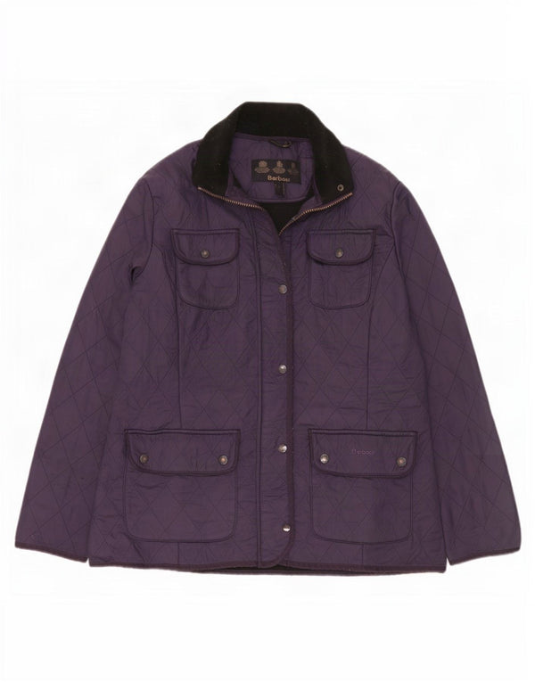 Jaqueta acolchoada feminina Barbour UK 16 grande azul marinho