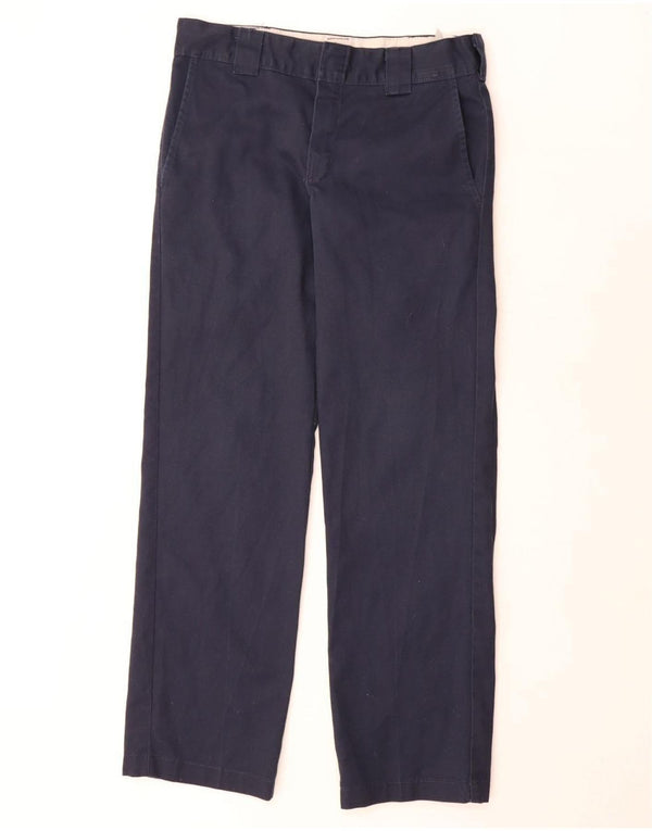 Calça Chino masculina Dickies Slim Straight W30 L32 algodão azul marinho