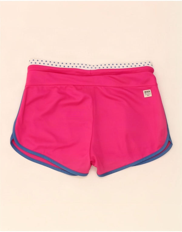 Shorts esportivos gráficos femininos Errea UK 14 médio rosa bolinhas