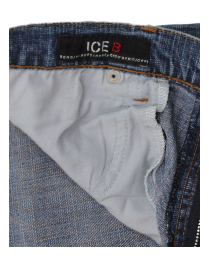 Shorts jeans feminino ICEBERG W30 algodão azul médio
