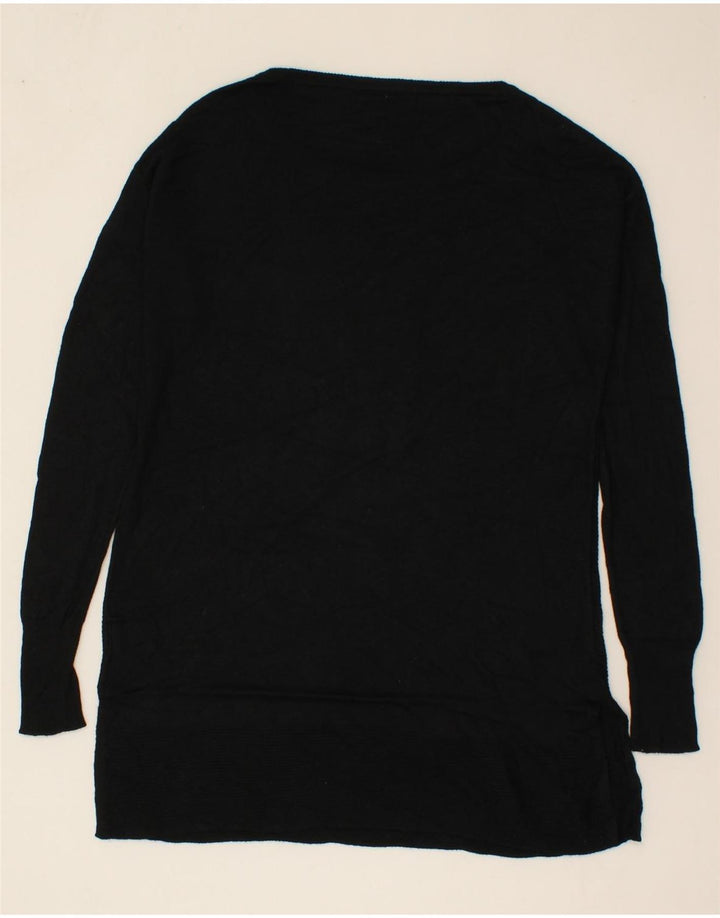 MOSSIMO Womens Boat Neck Jumper Sweater UK 6 XS Black Cotton Vintage Mossimo and Second-Hand Mossimo from Messina Hembry 