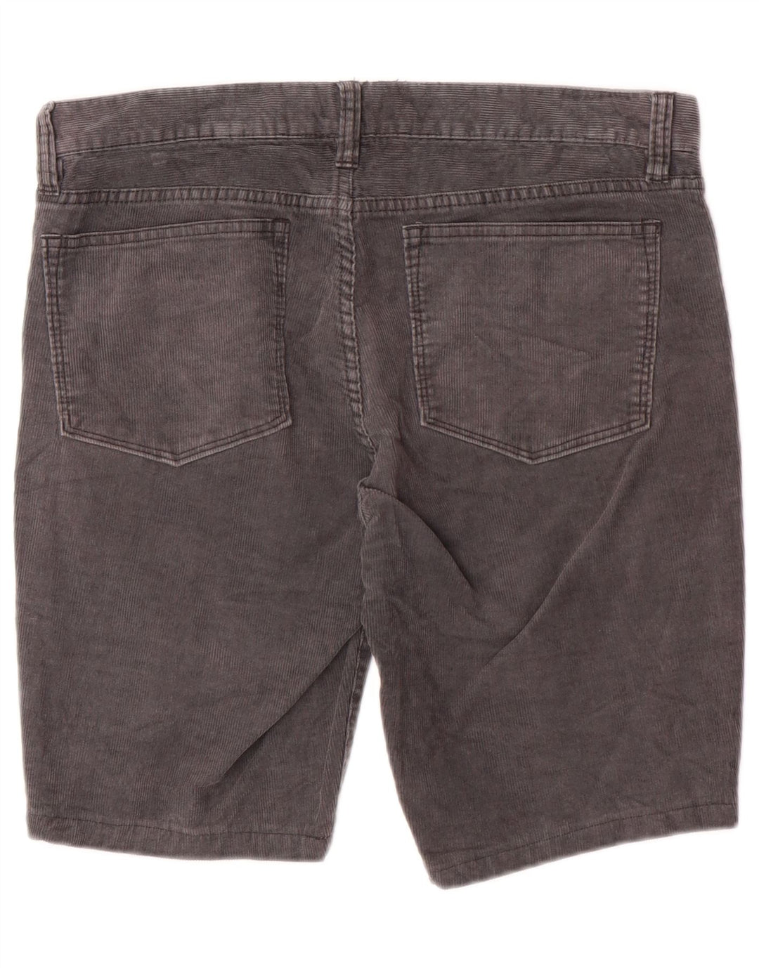 Shorts masculinos de veludo cotelê J. Crew W30 algodão cinza médio